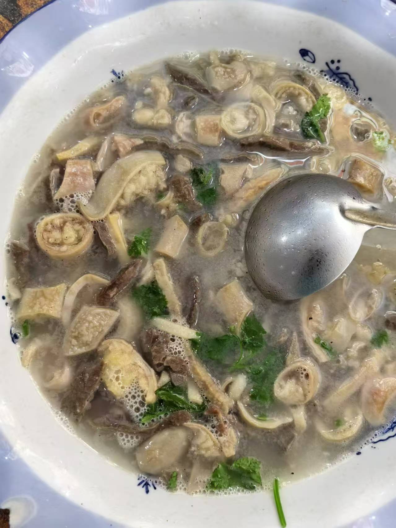 大饼配羊杂汤绝绝子