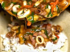 海肠鲜鱿捞饭-十面欢腾·海鲜面·台式Bistro(长乐路店)