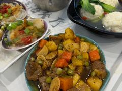 鲜菠萝牛肉粒-深海中餐厅(国家海洋博物馆店)