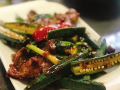 秋葵牛肉-熠盛粤味·顺德桑拿鸡(永康路店)