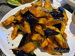 风味茄子-华盛园卷子王农家菜水库鱼