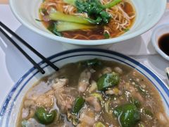 大肠，炸猪排，辣酱，猪肝，面筋-得得本帮面馆(台儿庄路店)