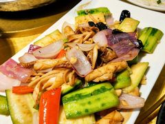 胜瓜炒土鱿-大笑饭堂(甲子桥店)