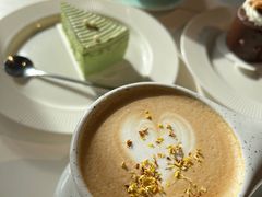秋梨桂花拿铁-sugarman espresso素饮糖人高新咖啡工厂