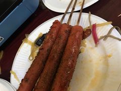 -老红桥炸灌肠牛肚锅烧烤(定福庄店)