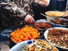 -清真马乐贝腊牛肉蛋黄菜夹馍(马蓉洒金桥店)