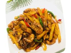 薯条爆大虾-小尕子·新疆菜(明园店)