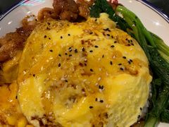 芝士滑蛋鸡扒饭-港爺茶檔·茶餐厅(东晓南路店)