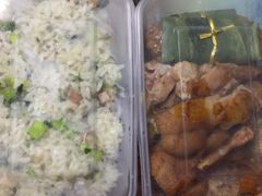 咸肉菜饭+鸭+荷叶糯米卷-复旦大学本部-食堂