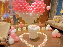 -七月气球布置订婚·宝宝宴· 求婚·生日布置(二七万达店)