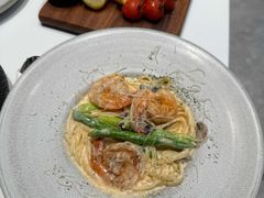 奶油鲜虾芦竹笋意面-Manner Coffee(万象食家店)