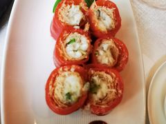 红米脆皮鲜虾肠-东海朗廷酒店-唐阁T’ANG COURT 中餐厅