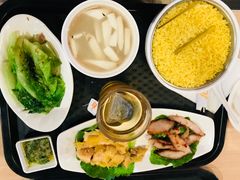 海南鸡饭拼猪颈肉饭-大家乐(广州中华广场店)