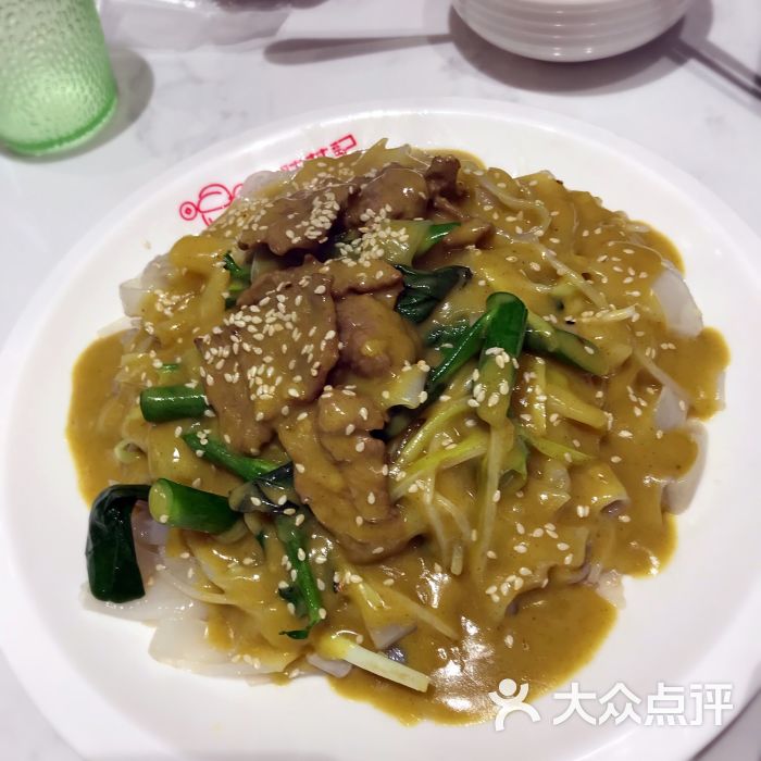 咖喱芥兰炒牛河