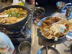 炸鸡一半一半-富乐满韩国正宗炸鸡韩国料理(虹泉路店)