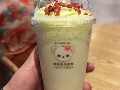 日式白桃乌龙鲜奶麻糬-熊姬手作茶物(沃尔玛武商百货店)