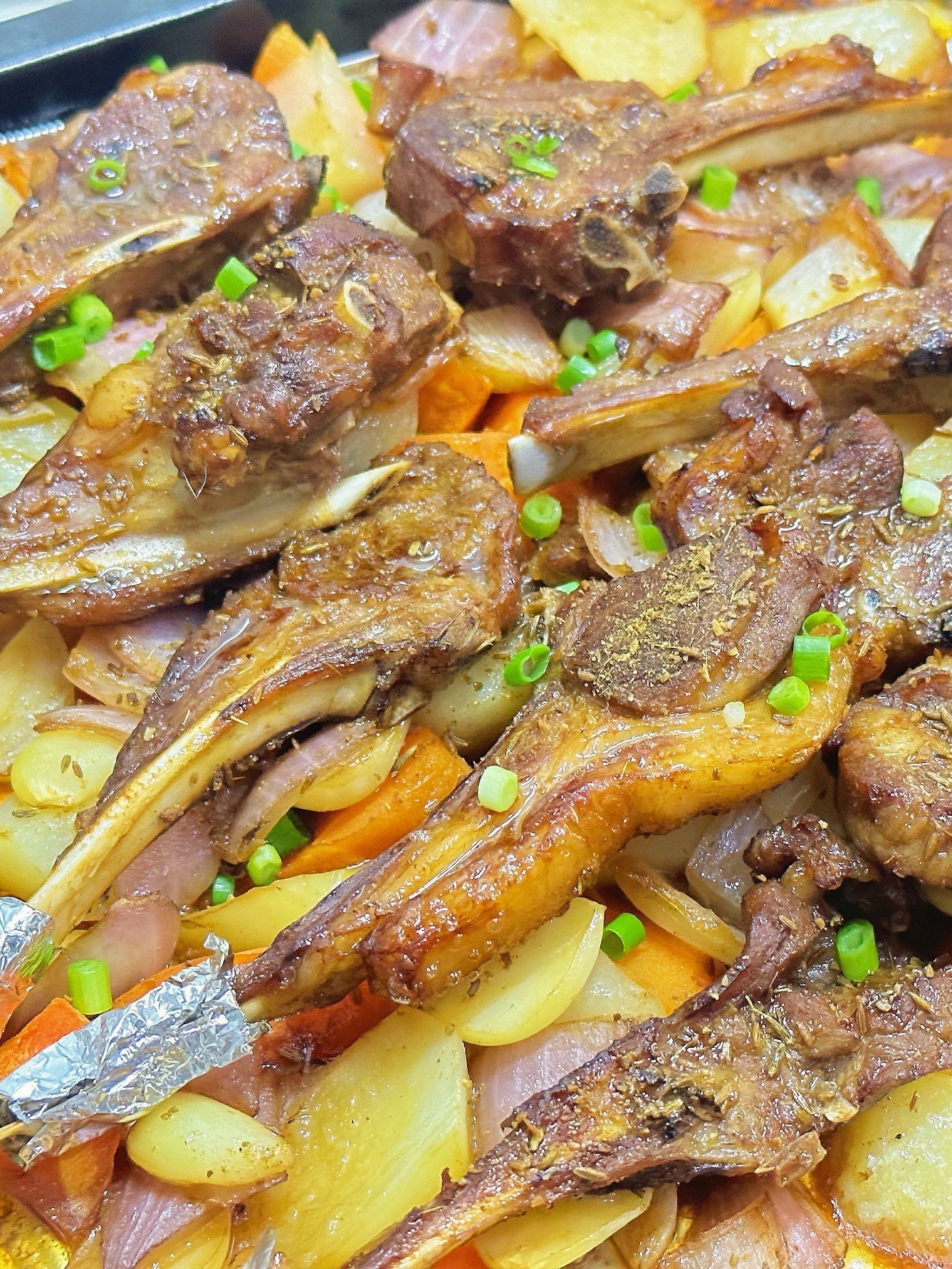 香到舔手指‼️孩子吃不够的法式烤羊排😋