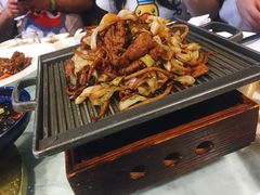 茶树菇炒牛肉-北京老铺烤鸭(老城根店)