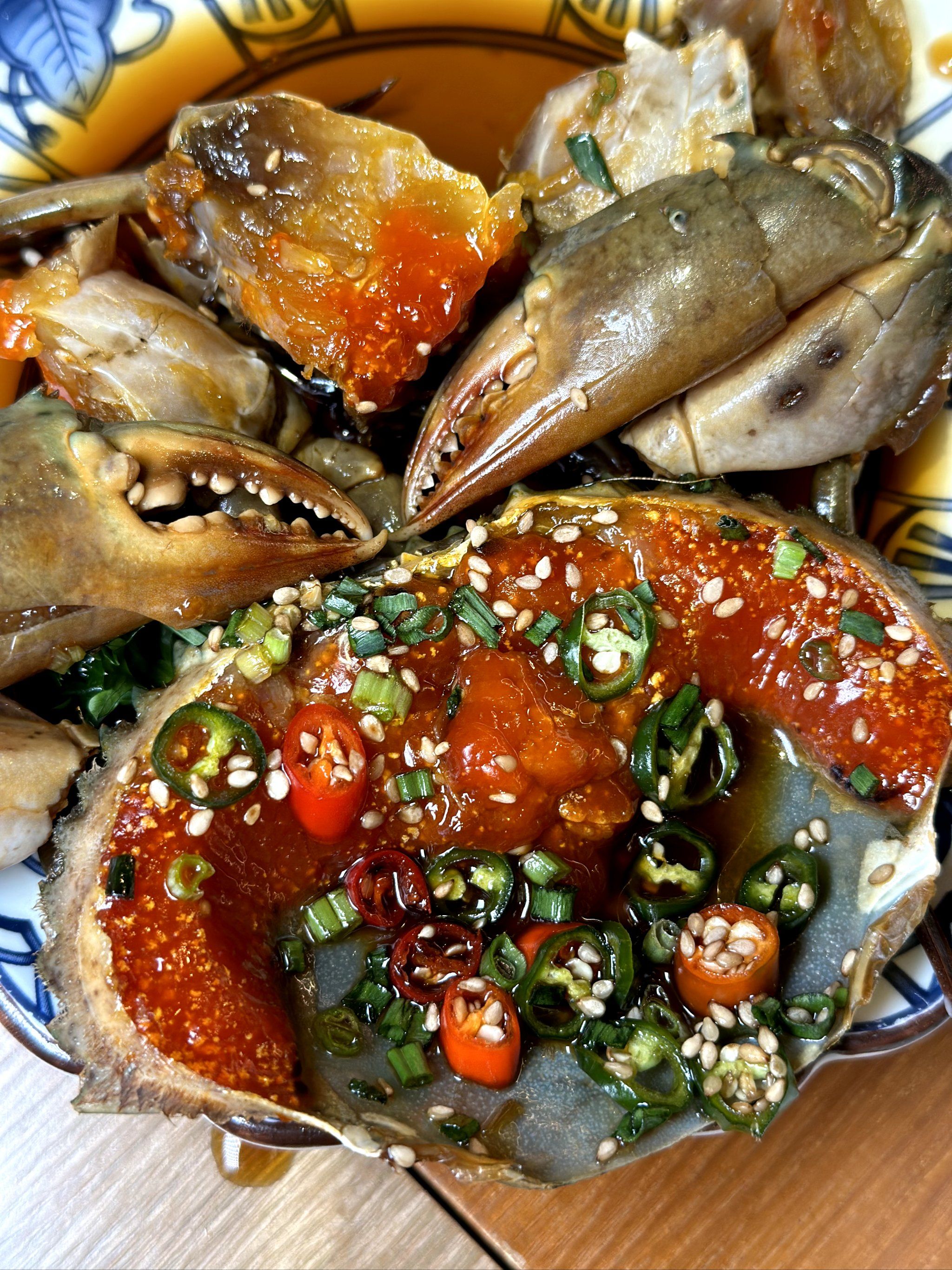 它家的酱青蟹🦀果真名不虚传,太好吃了!