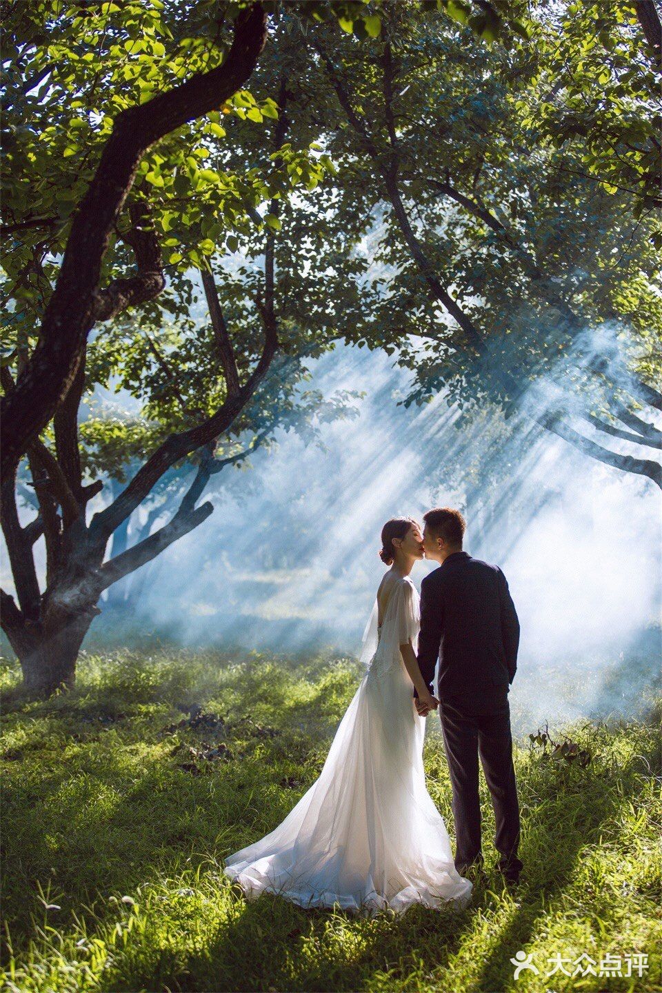 ins森系婚纱照以大自然为背景