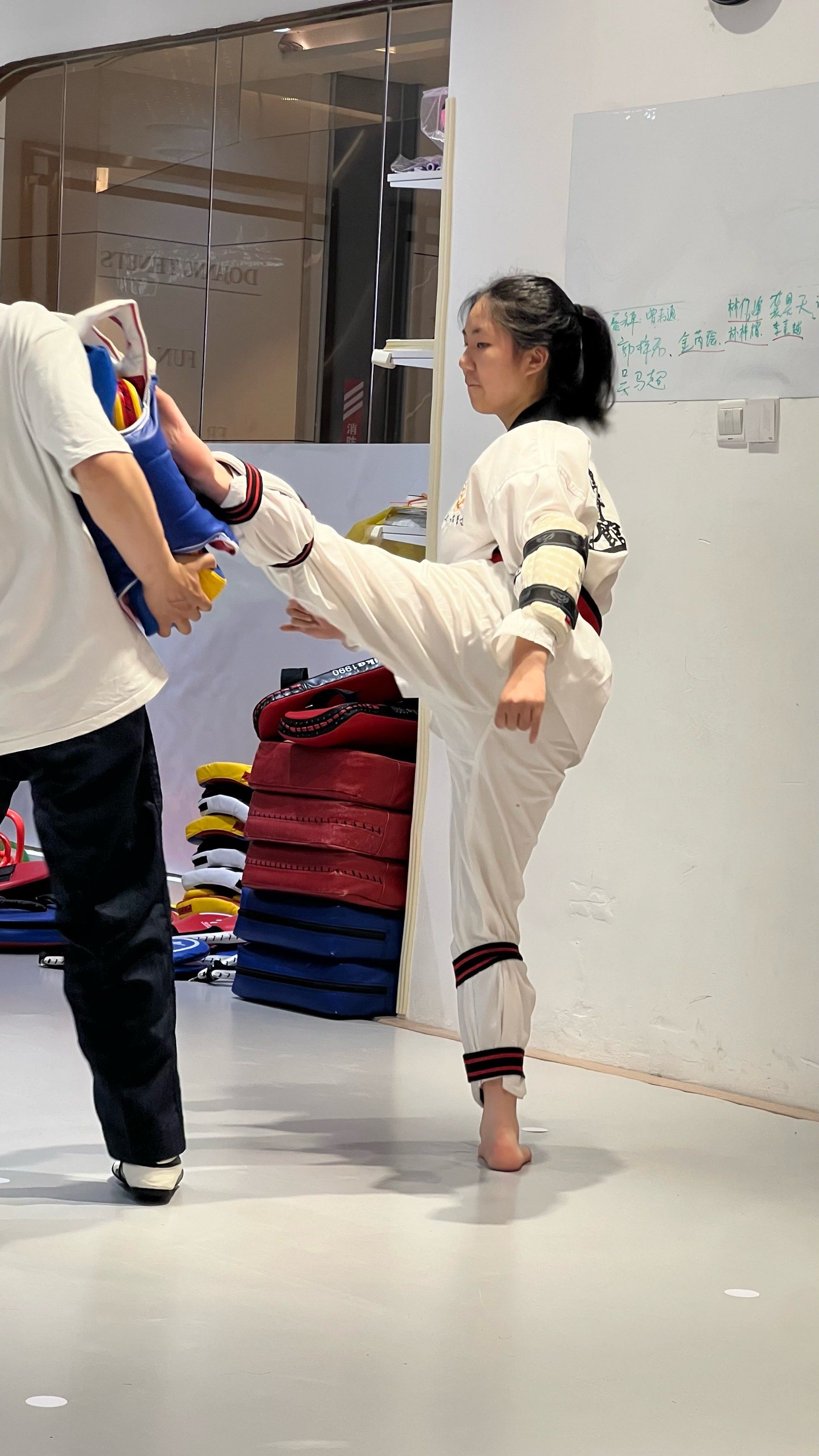 七年级的跆拳道姑娘