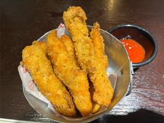 炸自制鸡柳-机器人火炉披萨(爱琴海店)