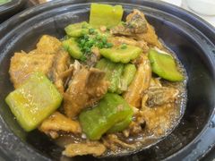黑瓜子鱼骨焖苦瓜-祈胜邨•顺德鱼生•顺德菜(容桂店)