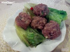 时蔬生灼牛肉丸-品鱼庄酒家(新世界大酒店店)
