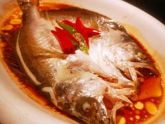 葱椒鲈鱼-绿茶餐厅(龙湖星悦荟店)