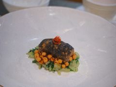 迟菜心鸡头米烧顺皮参-红棉中餐厅·广州海航威斯汀酒店