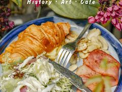 培根芝士蛋牛角全餐-西关84·History·Art·Cafe