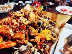 -东来菜馆•手抓海鲜家常菜•海鲜锅贴(鸽子窝店)
