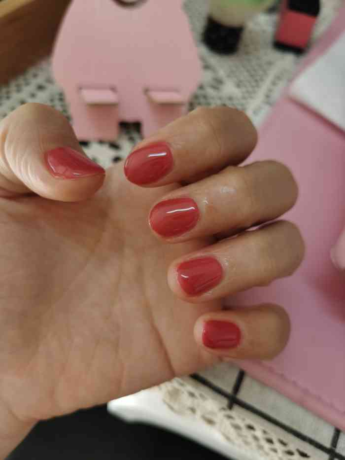 臻美荟美容养生美甲美睫专门店-"很喜欢的一次美甲 虽然是纯色 但是里