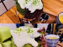 抹茶生乳かき氷-WONDER ICE 萬得冰田(建設路总店)