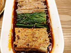 菠菜豆芽拌面筋-谷丽麦馕新疆菜·清真(步步高梅溪新天地店)