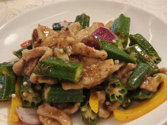 秋葵炒猪颈肉-小煵记·打边炉(西丽文光店)