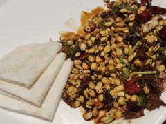 小炒黄牛肉卷饼-永安鱼庄·镇江菜(三店纬五路店)