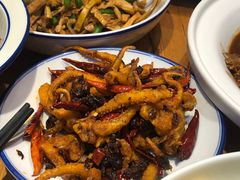 老干妈煸鱿鱼-吕氏疙瘩汤·私家菜馆(慈云寺店)