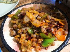 辣炒海灵菇鱼饼-京玉菲饭店(李村店)