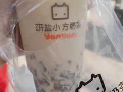 脆啵啵小方奶茶-研盐小方奶茶