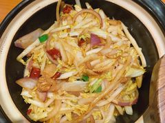 砂锅娃娃菜-龙梅肥肠鱼(明瓦廊店)