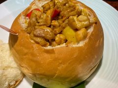 面包咖喱鸡-绿茶餐厅(华联万柳店)