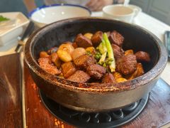 煎烹雪花牛肉-狮王府淮扬菜(夫子庙老门东店)