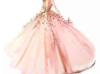 美女的服装手绘作品，又一次被震惊了