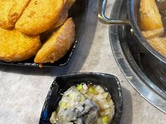 炸馒头片配臭豆腐-蝎菜杨·牛肉面 羊蝎子火锅(光熙门北里店)