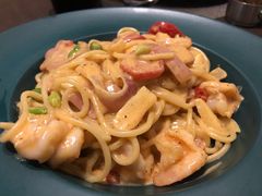 香辣大虾面-悦享绿山墙西餐厅