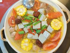 山药排骨牛肉养生汤-花水湾红太阳牛肉汤锅