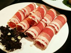 雪花牛肉-捞王猪肚鸡火锅(财富中心店)