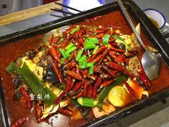 毛血旺烤鱼-探鱼·鲜青椒爽麻烤鱼(苏宁广场店)