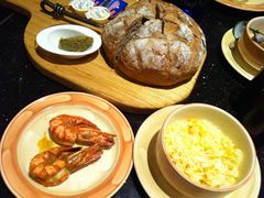 超可爱的面包和brunch海鲜-五洲皇冠巴西烤肉餐厅